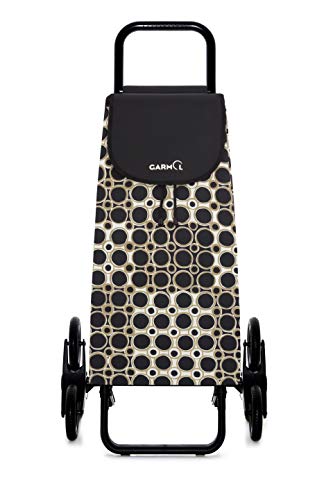 Garmol Carro Compra, Negro/Beige, 55L