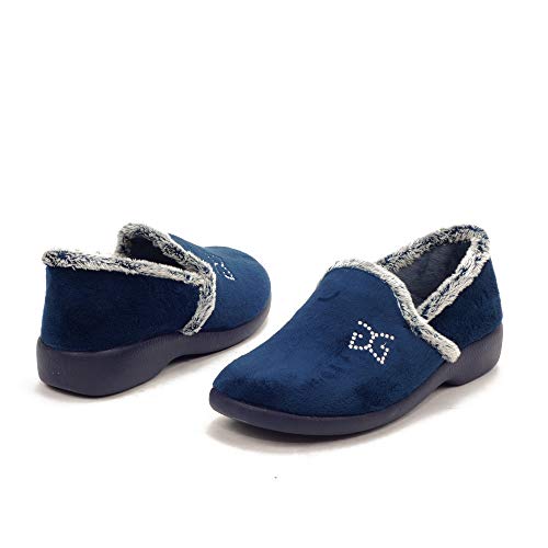 GARZON - Zapatilla CASA 3843-BLM para: Mujer Color: Azul Marino Talla: 38