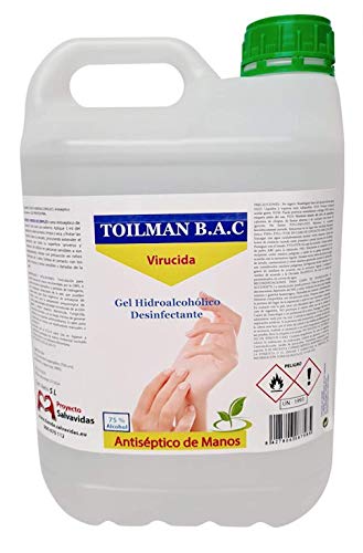 Gel hidroalcohólico TOILMAN B.A.C. 5 LITROS