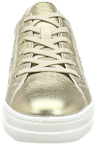 Geox D PONTOISE B, Zapatillas Mujer, Beige Dorado, 39 EU