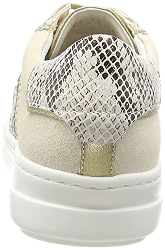 Geox D PONTOISE B, Zapatillas Mujer, Beige Dorado, 39 EU