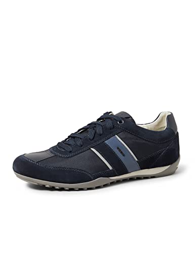 Geox U WELLS C Zapatillas Hombre, Azul (Dk Navy), 42 EU