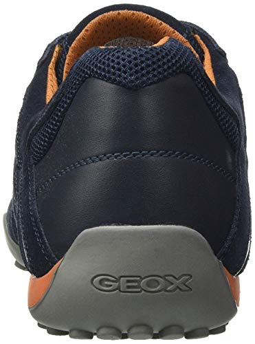 Geox Uomo Snake L - Zapatillas Hombre, Azul (Navy), 43 EU, Par