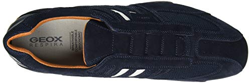 Geox Uomo Snake L - Zapatillas Hombre, Azul (Navy), 43 EU, Par