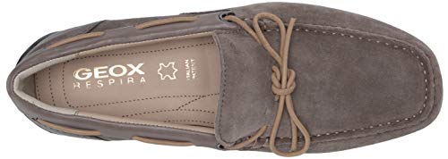 Geox Uomo Snake Mocassino, Mocasines Hombre, Marrón (Taupe C6029), 44 EU