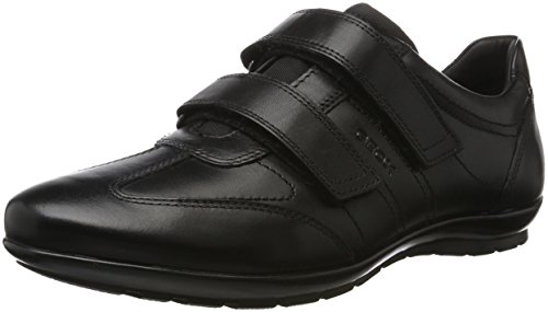 Geox UOMO SYMBOL D Piso Oxford Hombre, Negro (Black), 43 EU