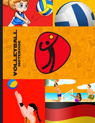 Germany Volleyball Notebook: Blank Lined Journal For Germany Residents, Volleyball Fan, Coach, Volleyball, German Sports Lovers