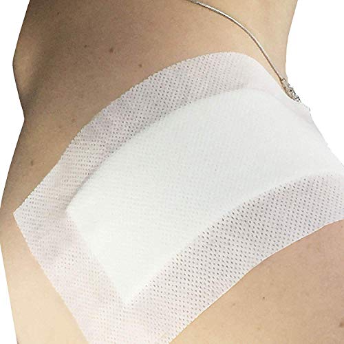 GHzzY Apósitos Adhesivos estériles para heridas de 40 Piezas - Cinta de apósitos médicos para Cortes, úlceras diabéticas en Las piernas y úlceras por presión (10 cm x 15 cm)