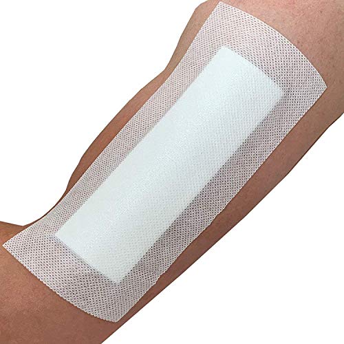 GHzzY Apósitos Adhesivos estériles para heridas de 40 Piezas - Cinta de apósitos médicos para Cortes, úlceras diabéticas en Las piernas y úlceras por presión (10 cm x 15 cm)