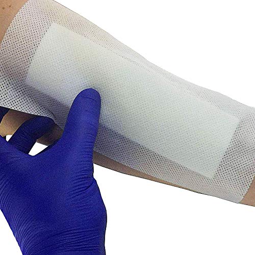 GHzzY Apósitos Adhesivos estériles para heridas de 40 Piezas - Cinta de apósitos médicos para Cortes, úlceras diabéticas en Las piernas y úlceras por presión (10 cm x 15 cm)