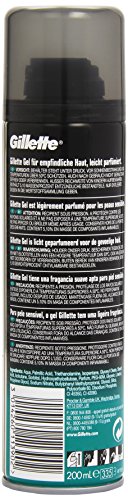 Gillette Gel de Afeitar para Pieles Sensibles, 200 ml