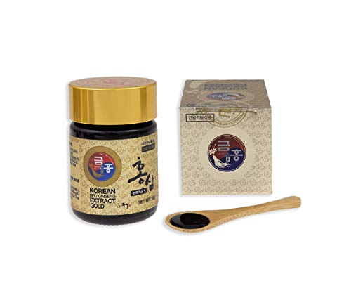 Ginseng Rojo Coreano Extracto GOLD 50g concentrado 100% natural - Curación de 45 dias - Alto contenido de saponinas 80mg/g - ginsenósidos Rg1, Rb1, Rg3 > 13mg/g