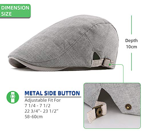 Gisdanchz Boina Boinas Hombre Gorras De Hombre Verano Gorra Campera Boinas De Hombre Gorras Camperas Gris