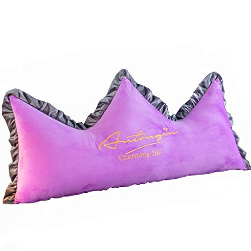 GJ Almohada Doble Cama, Almohadas Lectura, Almohadilla For La Cabeza Larga, Cojín del Sofá Cama, Tatami Cojín Ayuda De La Cintura, Desmontables, Fáciles De Limpiar, 8 Colores