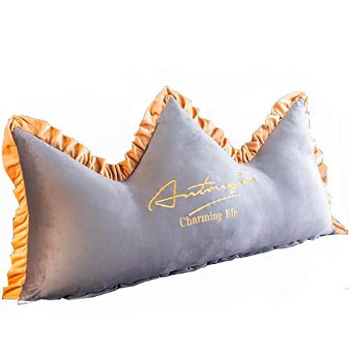 GJ Colchoneta Lado De La Cama, Almohadas Lectura, Cojín del Sofá Cama, Terciopelo Tatami Cojín Ayuda De La Cintura Cristal, Desmontable, Fácil De Limpiar (Color : B, Size : 120×20×70cm)