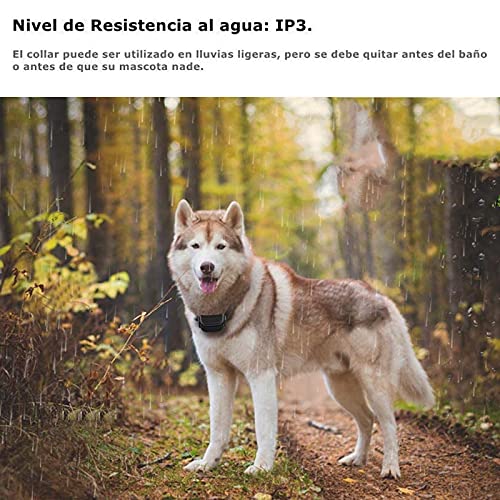 GLEADING Collar De Adiestramiento para Perros Mando. Rango De 400 Metros Recargable. Resistente Al Agua. Pitido De Alerta Y Modo De Vibración