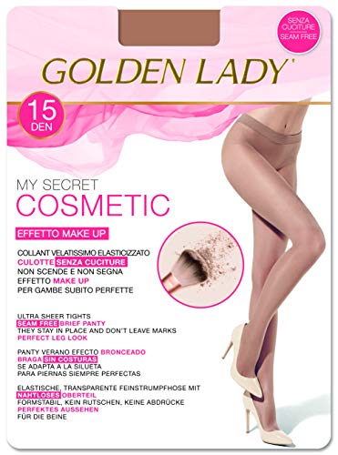 Goldenlady Mysecret 15 Cosmetic Medias, 15 DEN, Dorado (Bronzer K30a), X-Large (Talla del Fabricante: 5 – XL) para Mujer