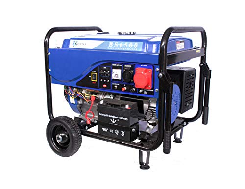 GOMECU Generador Electrico de Gasolina TRIFASICO 5,5Kw / MONOFASICO 1,7Kw Motor 100% Cobre 4T