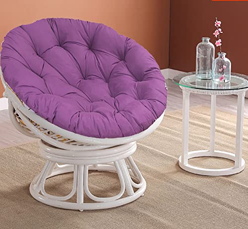 Goodming cojín de sillón papasan Cojines de Asiento de Nido de Mimbre Redondos para Exteriores cómodas hamacas Colgar, Columpio,sillas de Nido de Huevos Ø50cm (19.6 Inches)