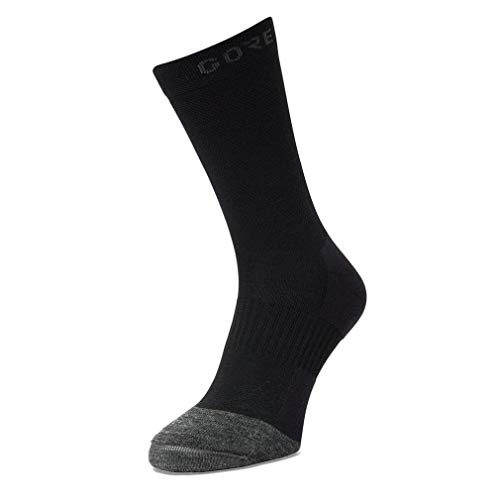 GORE WEAR M Thermo calcetines unisex, Talla: 41-43, Color: negro/gris