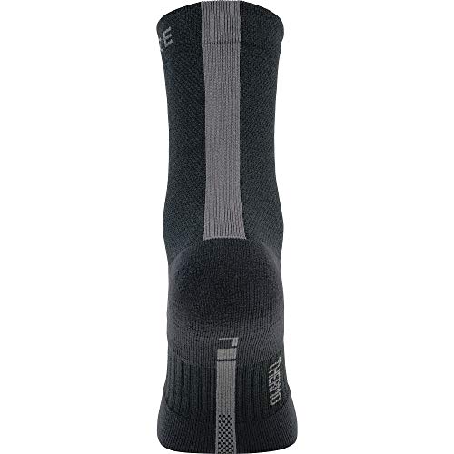 GORE WEAR M Thermo calcetines unisex, Talla: 41-43, Color: negro/gris