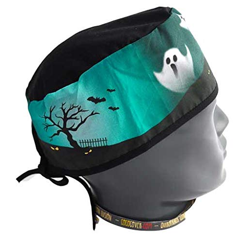 Gorro médico, quirófano, enfermero, dentista, veterinario, Fantasmas Casa, Pelo Corto.