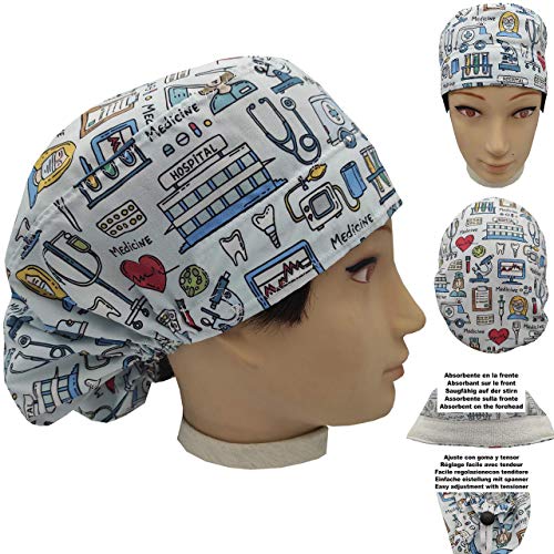 Gorro quirofano INSTRUMENTAL MEDICO para Pelo Largo BolsoHatillo TC