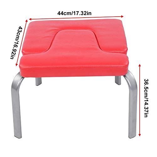 GOTOTOP Taburete de yoga, color rojo, silla de ejercicio, levantamiento de pesas, banco de inversión, banco de cabecera, silla de apoyo, kit de fitness