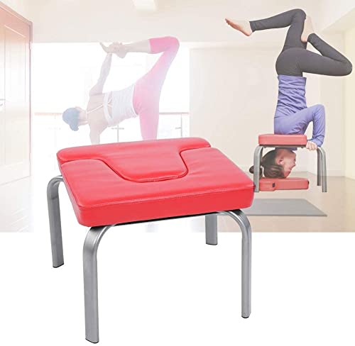 GOTOTOP Taburete de yoga, color rojo, silla de ejercicio, levantamiento de pesas, banco de inversión, banco de cabecera, silla de apoyo, kit de fitness