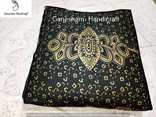 Grande Grande Mandala Cuadrado Suelo Funda De Almohadón Puf meditación Cojín Asiento Hippie Colores Decorativos Boho Bohemio Cama para Perro Indio