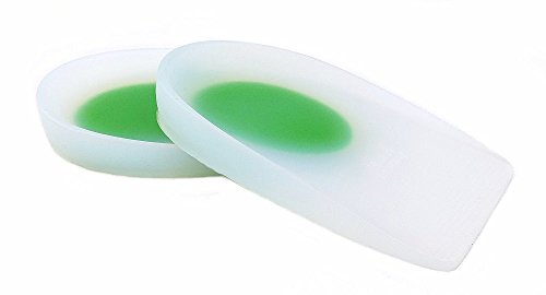 Green-Feet cojín de gel, soporte anatómico para problemas de talones y espolones calcáneos. Transparent/Gruen Gr.L (41-43)