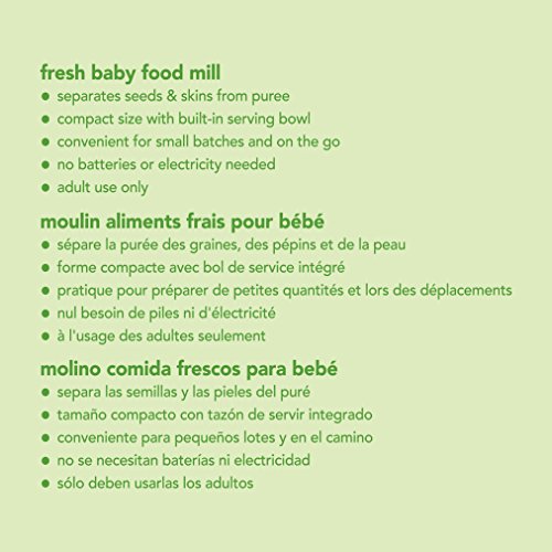 Green Sprouts Eco-friendly Baby Food Mill, Green