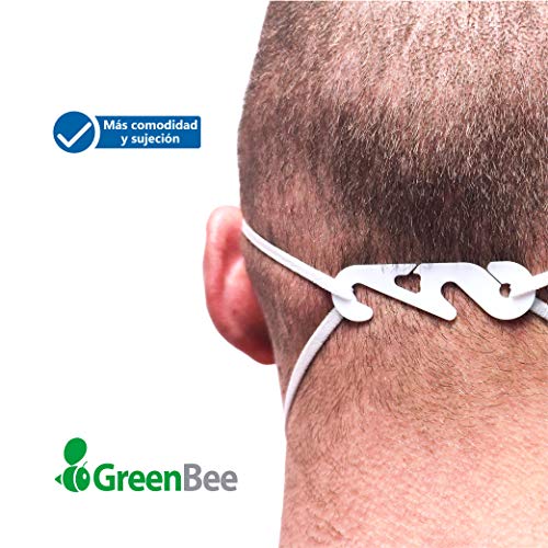 GreenBee Mascarillas FFP3 Homologadas - Mascarillas Higienicas Filtrantes de Partículas - Mascarilla Blanco de 5 Capas sin Válvula Contra el Polvo y Partículas de Calidad BFE≥98 - 25 Unidades