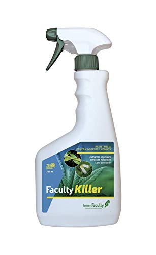 GreenFaculty - Killer - Insecticida, Fungicida Plantas de Interior y Jardín. Antiplagas Ecológico. Triple Acción contra Pulgones, Cochinillas, Araña Roja, Mosca Blanca, Oidio. 750 mL