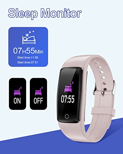 GRV Pulsera de Actividad, Pulsera Actividad Inteligente Sin Bluetooth No App con Pantalla 0.96 Pulgadas Impermeable IP68 Monitor de Sueño Podómetro Calorías Distancia