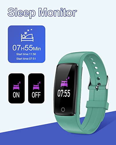 GRV Pulsera de Actividad, Pulsera Actividad Inteligente Sin Bluetooth No App con Pantalla 0.96 Pulgadas Impermeable IP68 Monitor de Sueño Podómetro Calorías Distancia