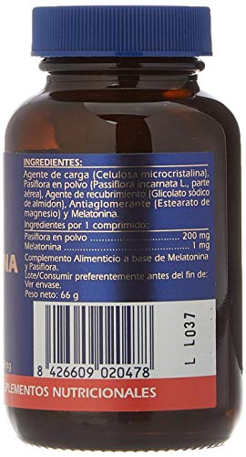 G.S.N. Complemento Alimenticio, Melatonina complex + pasiflora - 120 comprimidos