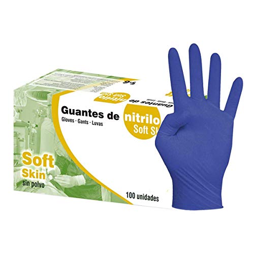 Guantes de Nitrilo Sin polvo soft Skin talla XS 5-6