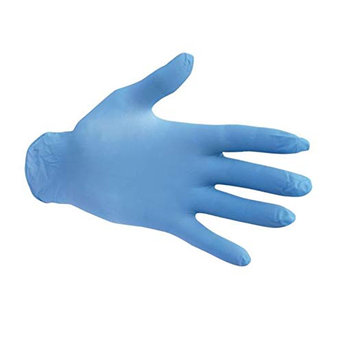 Guantes de NITRILO TALLA M sin látex sin polvo Extra Resistentes. Caja 100 pcs