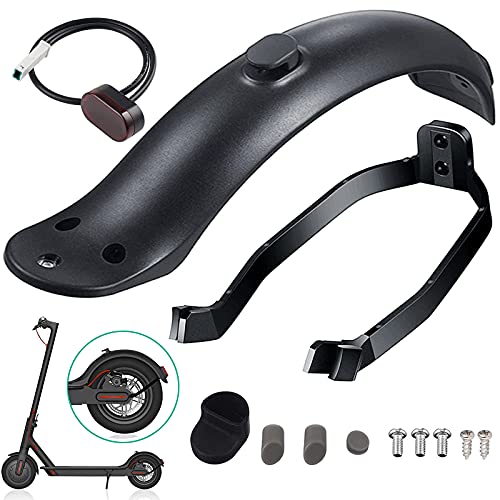 Guardabarros Trasero M365 Soporte de Guardabarros Trasero&Luz Trasera,con Tornillos Y Tuercas, Scooter Accesorio, Adecuado para Xiaomi M365 / M365 Pro Scooter