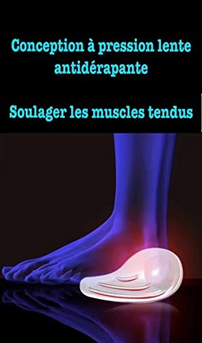 Guyu - Plantillas de alivio y overpronación para talón medio y lateral para alinear el pie, el dolor de rodilla, las piernas arqueadas, la artritis