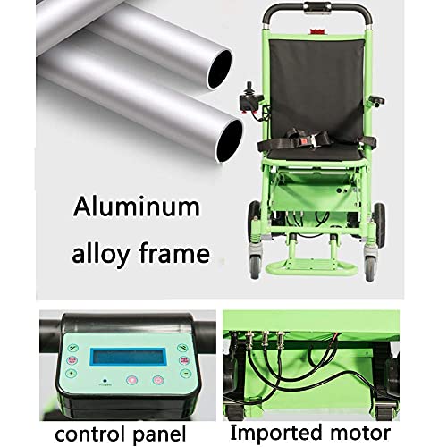 H&1 Silla de Ruedas eléctrica Silla de evacuación de Escalera Plegable con orugas para Subir escaleras eléctrica Adecuada para Personas con Movilidad Reducida