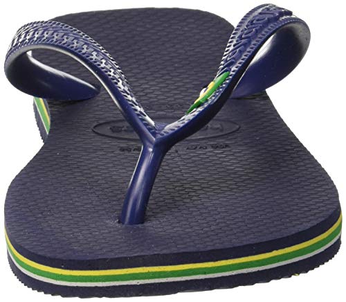 Havaianas Brasil Logo, Chanclas Mujer, Navy Blue, 41/42 EU