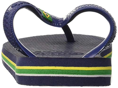 Havaianas Brasil Logo, Chanclas Mujer, Navy Blue, 41/42 EU