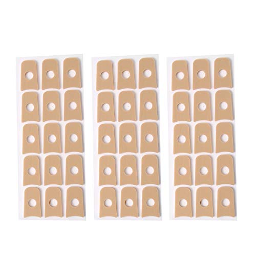 Healifty 45Pcs Cojines Autoadhesivos de Callo Cojín en Forma de U Almohadillas de Maíz de Espuma Suave Protectores Impermeables para Pies Y Pies