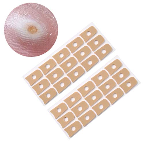 Healifty 45Pcs Cojines Autoadhesivos de Callo Cojín en Forma de U Almohadillas de Maíz de Espuma Suave Protectores Impermeables para Pies Y Pies