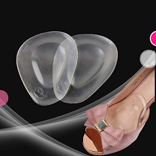 Healifty 5 Pares de Almohadillas de Metatarso de Gel Transparente Almohadillas de Bola de Pie Plantillas de Tacón Alto para Aliviar El Dolor en Los Pies