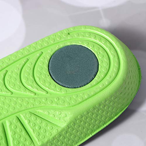 Healifty Plantillas ortopédicas de 3/4 de longitud plantillas de media zapatilla para pies planos fascitis plantar arcos caídos - talla m (verde)