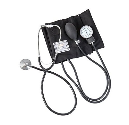 Hensych Home Blood Pressure cuff Kit with Manual Sphygmomanometer Stethoscope and Carrying Case