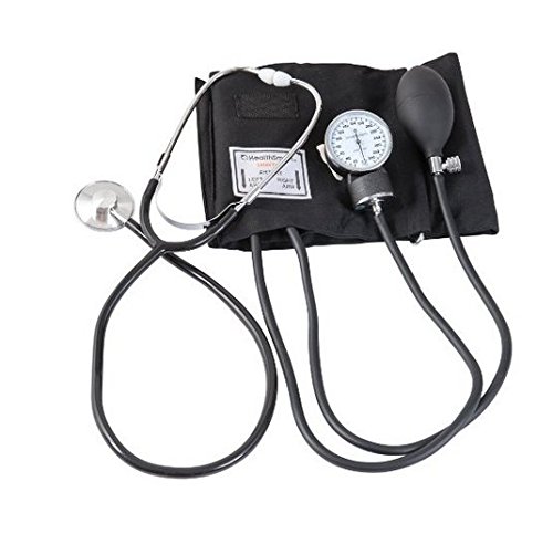 Hensych Home Blood Pressure cuff Kit with Manual Sphygmomanometer Stethoscope and Carrying Case